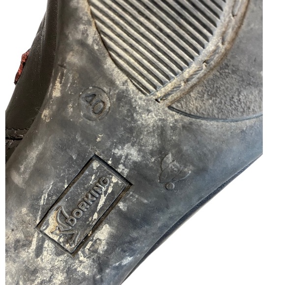 DorKing By Fluchos - Black leather Flat Dress/Biker Boot - 9 - Picture 4 of 12